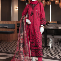 Twisted Fabric Red Stitched Suit - J. Junaid Jamshed