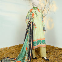 Swiss Khaddar Beige Stitched Suit - J. Junaid Jamshed