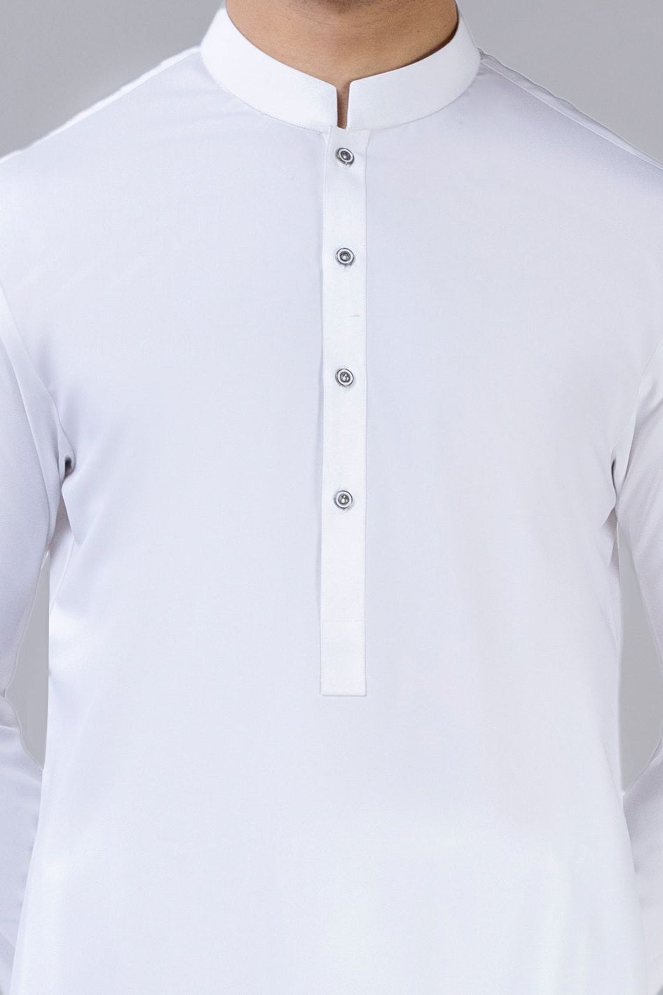 Blended Boski White Shalwar Kameez - Panjnad by J. Junaid Jamshed