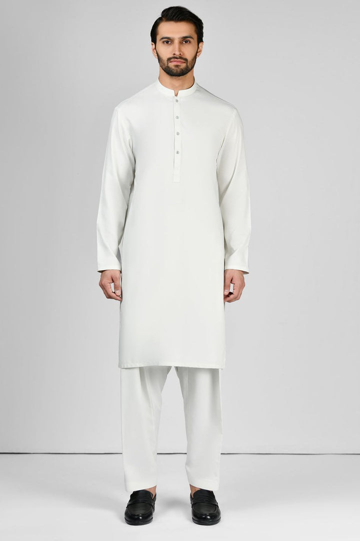 Blended Green Shalwar Kameez - Panjnad by J. Junaid Jamshed