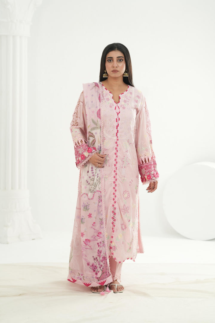 Norah - Qalamkar Festive Lawn '26 Stitched