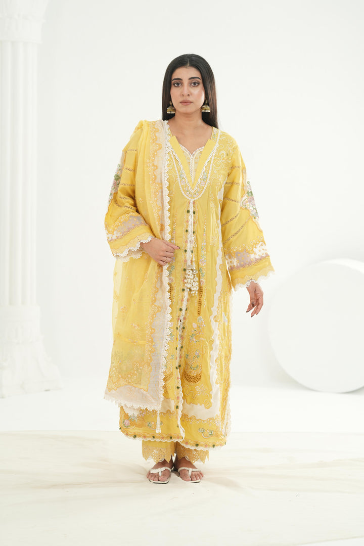 Zaria - Qalamkar Festive Lawn '26 Stitched