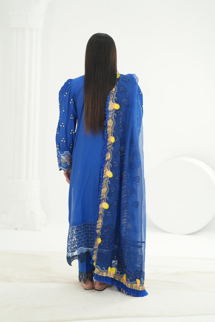 Emina - Qalamkar Festive Lawn '26 Stitched