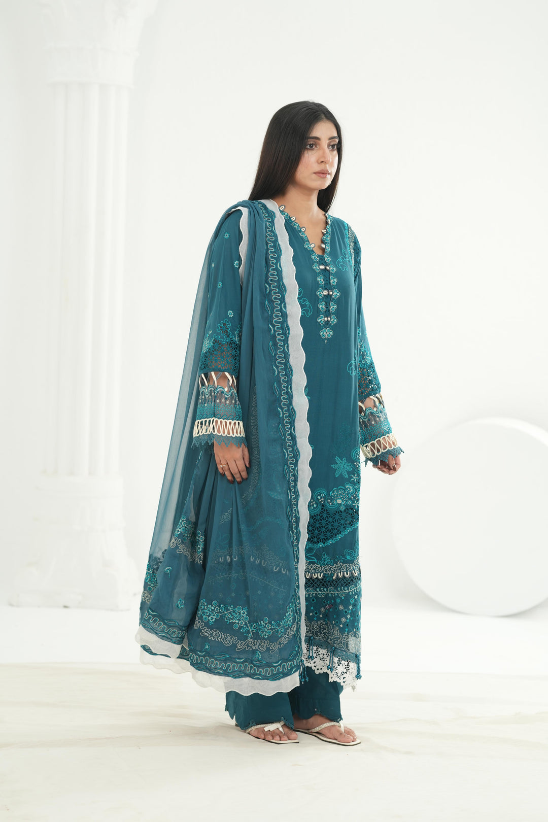 Kaisa - Qalamkar Festive Lawn '26 Stitched