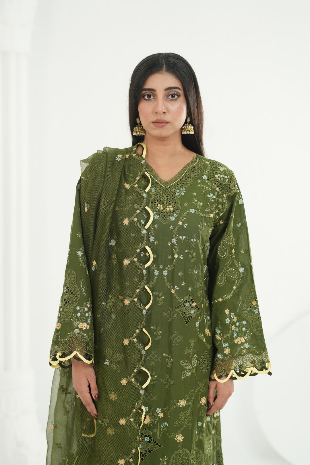 Vesta - Qalamkar Festive Lawn '26 Stitched