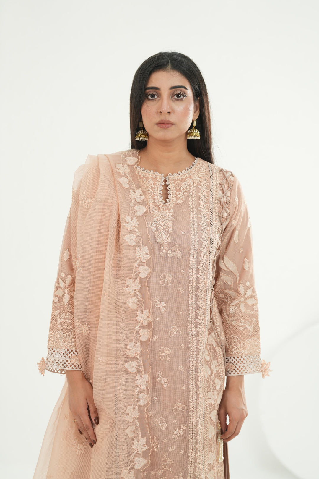 Jina - Qalamkar Festive Lawn '26 Stitched