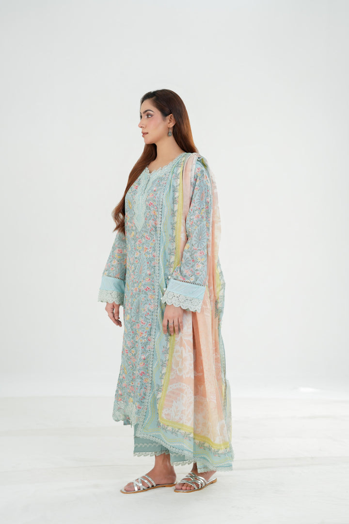 Nazia - Qalamkar QPrint Drop III Stitched