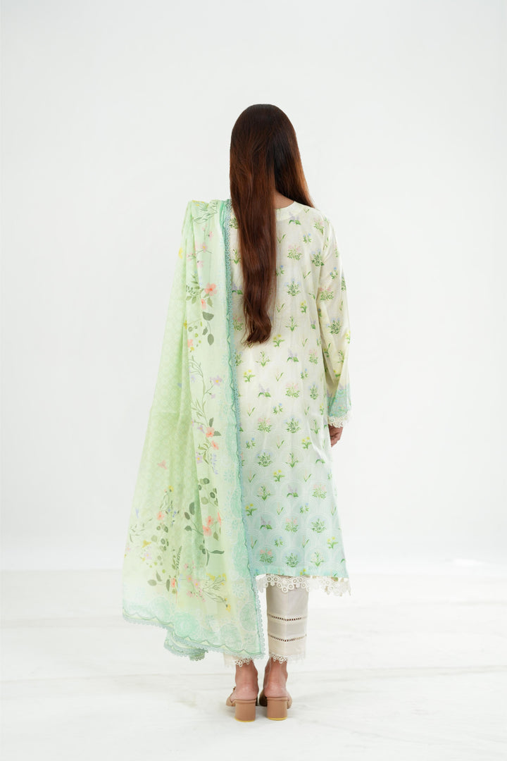 Della - Qalamkar QPrint Drop III Stitched