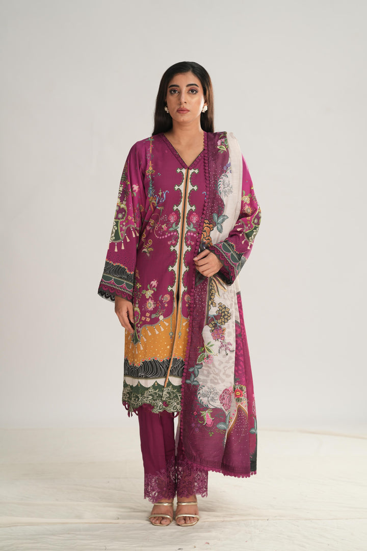 Lacey - Qprints by Qalamkar Stitched