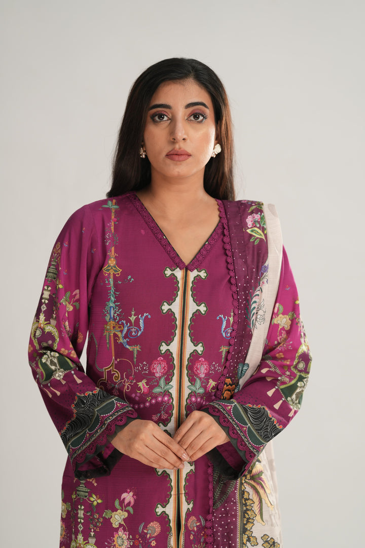 Lacey - Qprints by Qalamkar Stitched