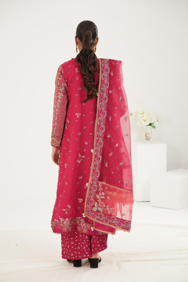 Rowan - Afrozeh La Fuchsia Stitched