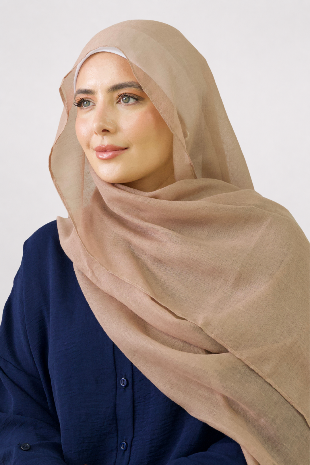Mocha Plain Viscose Hijab