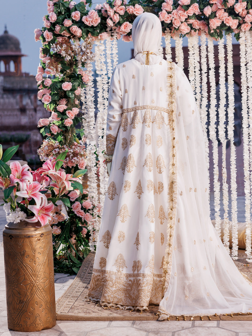 Chiffon Off White Stitched Suit - J. Junaid Jamshed