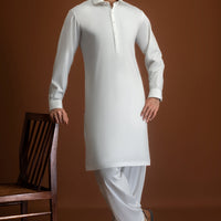 Blended Off White Shalwar Kameez - Cast & Crew