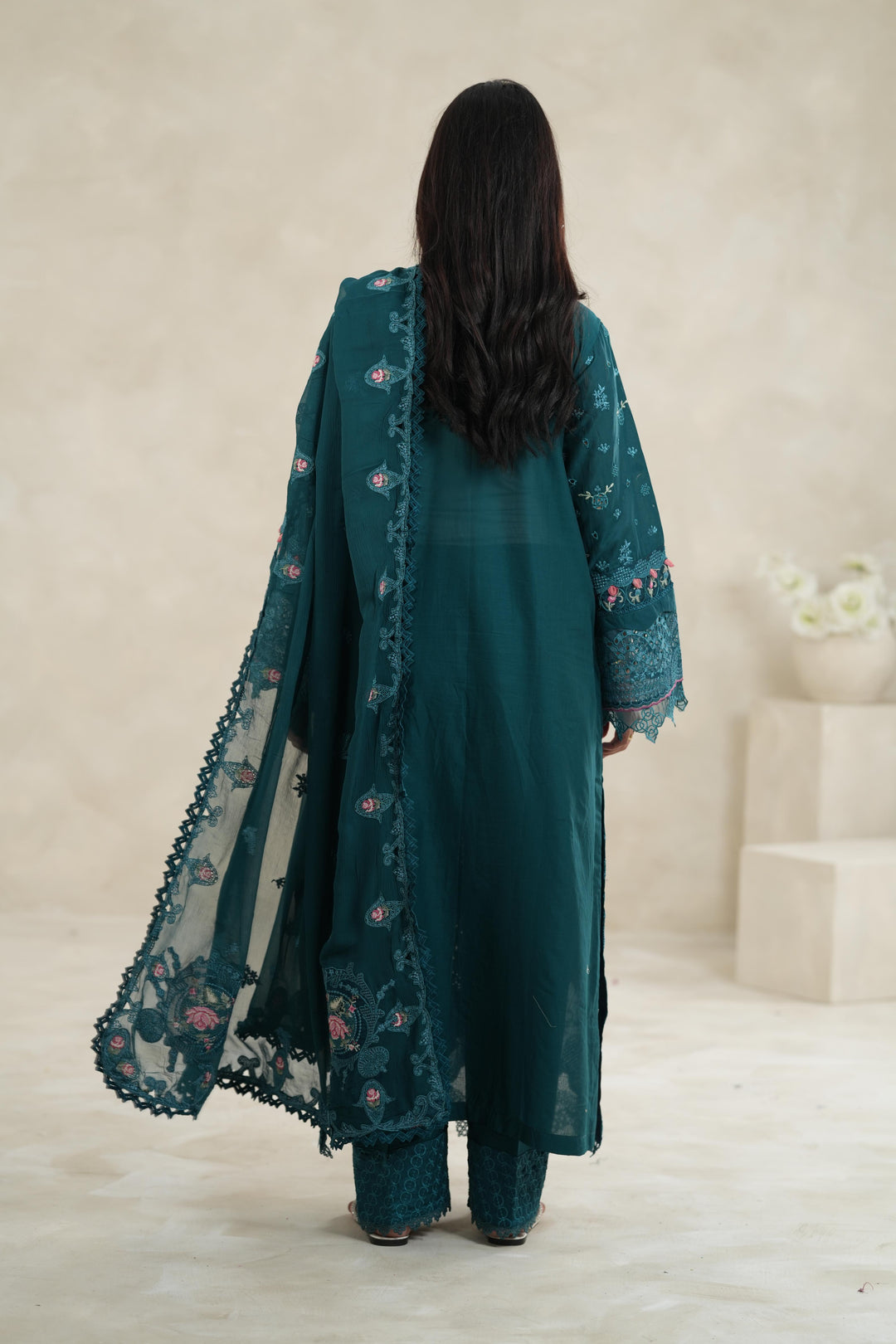 Zinc - Qalamkar Sahil Luxury Stitched