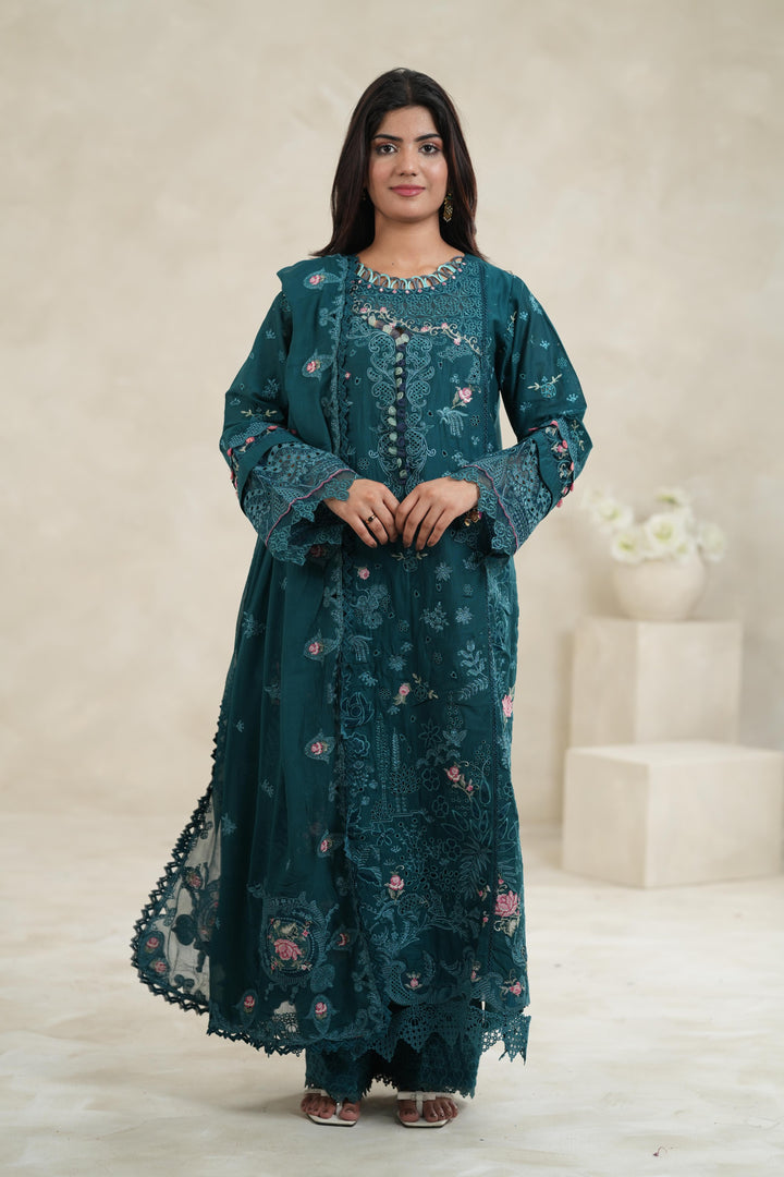 Zinc - Qalamkar Sahil Luxury Stitched