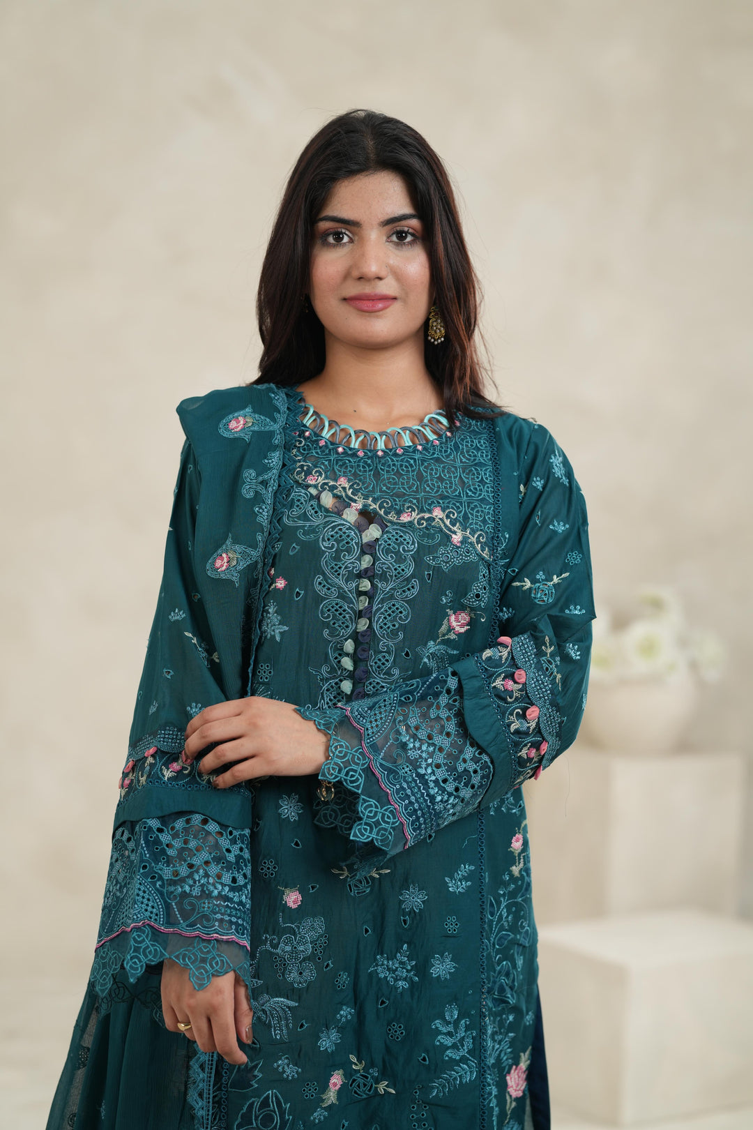 Zinc - Qalamkar Sahil Luxury Stitched