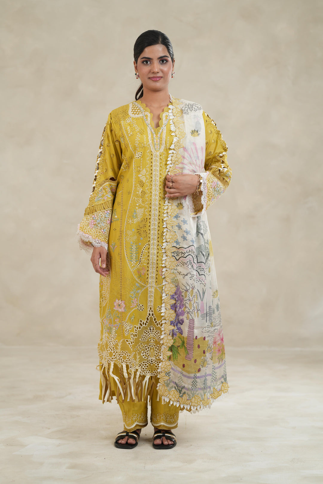 Hira - Qalamkar Sahil Luxury Stitched