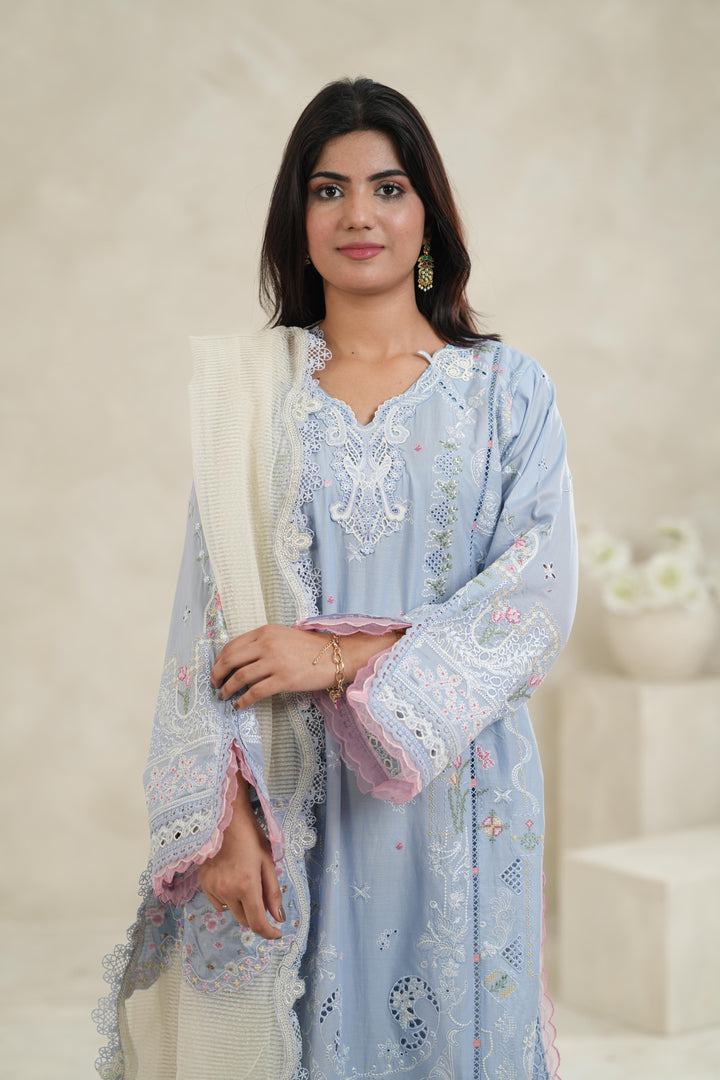 Zayna - Qalamkar Sahil Luxury Stitched