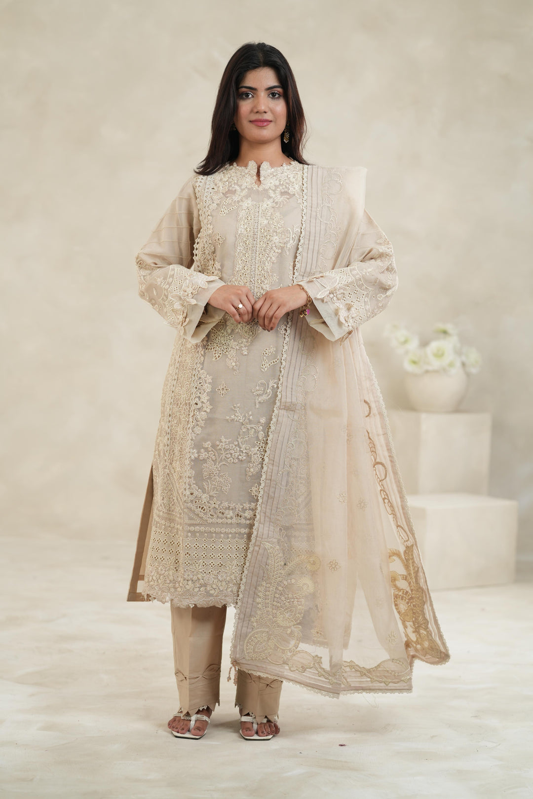 Nehan - Qalamkar Sahil Luxury Stitched