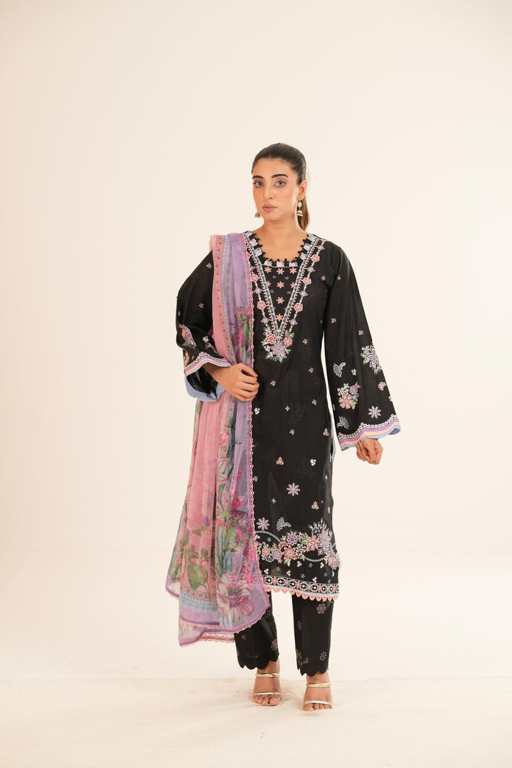 Sabel - Farasha Printed Essentials Stitched