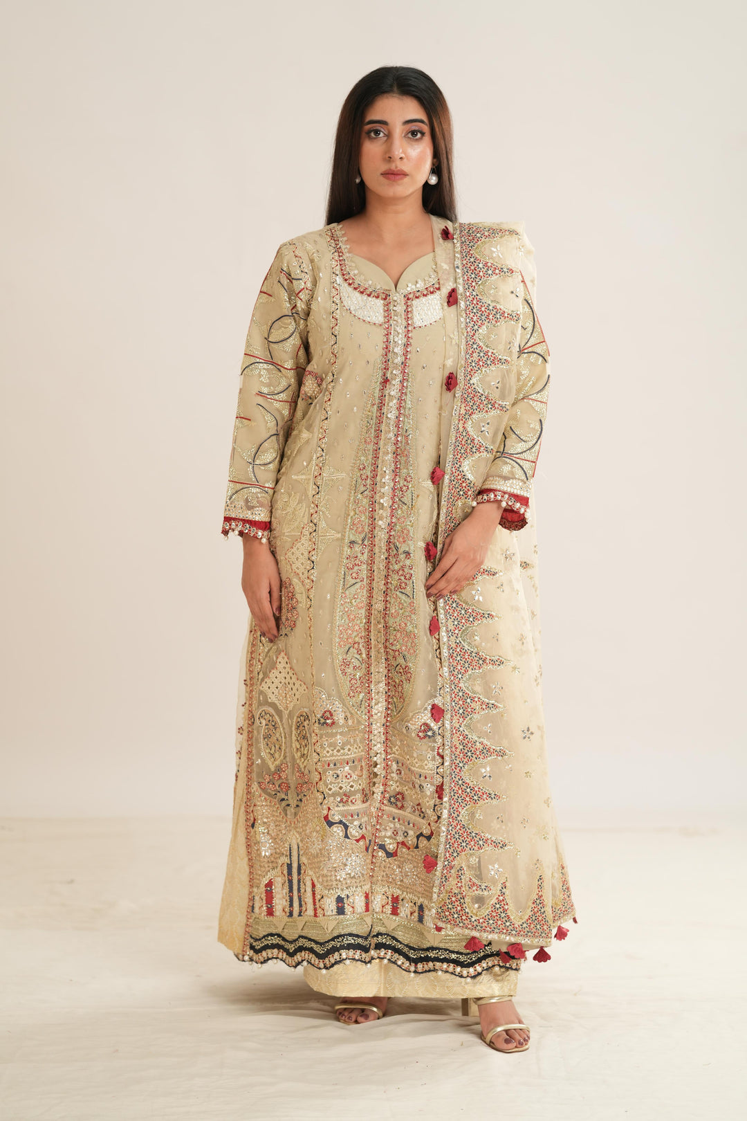 Shahnaz - Afrozeh Shehnai Wedding Formals Stitched