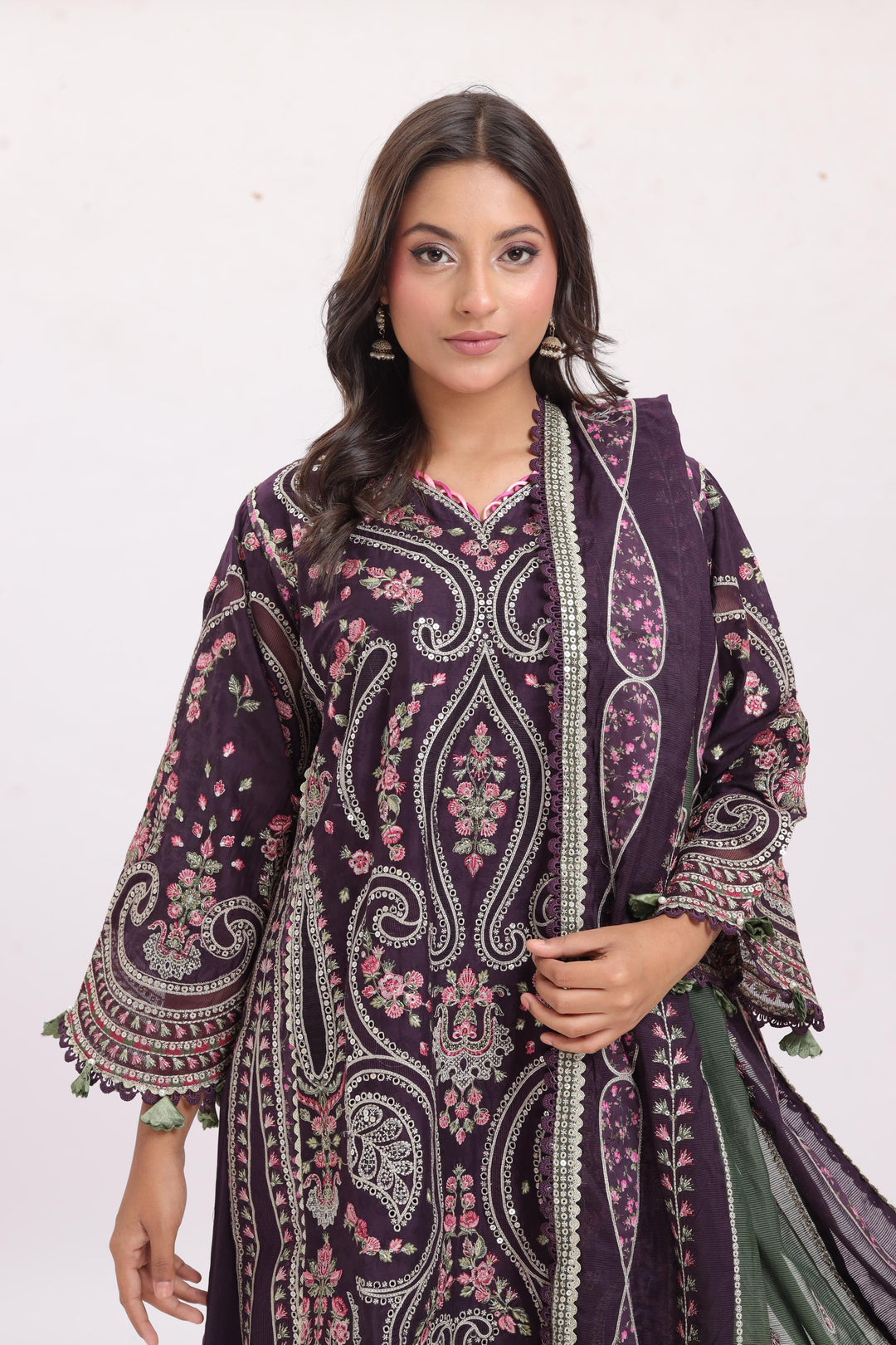 Design 6 - Jazmin Shahkaar Luxury Lawn Stitched