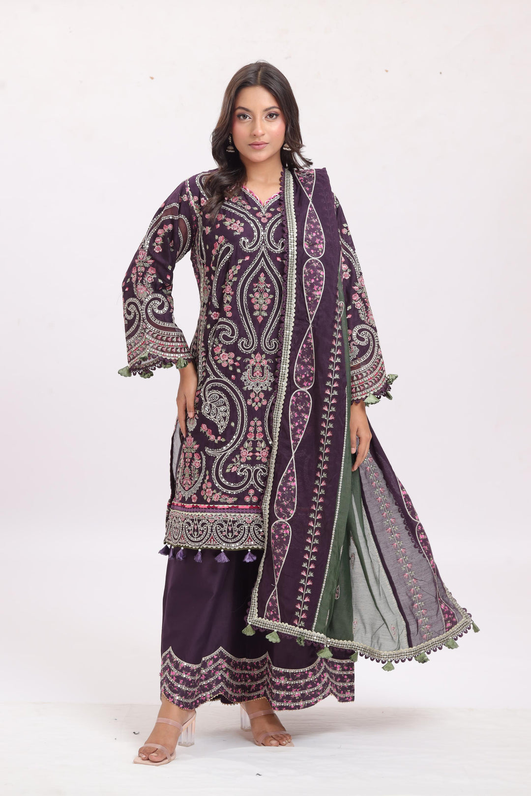 Design 6 - Jazmin Shahkaar Luxury Lawn Stitched