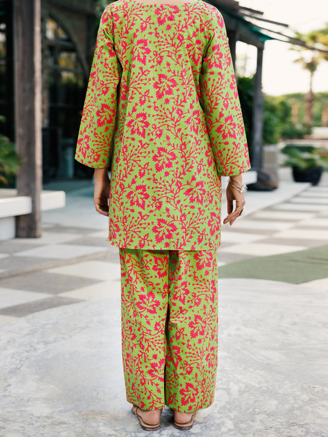 Lawn Mehndi Green Stitched Suit - J. Junaid Jamshed