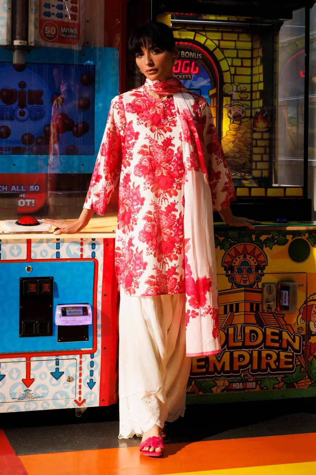 Lawn Pink Stitched Suit - Sana Safinaz
