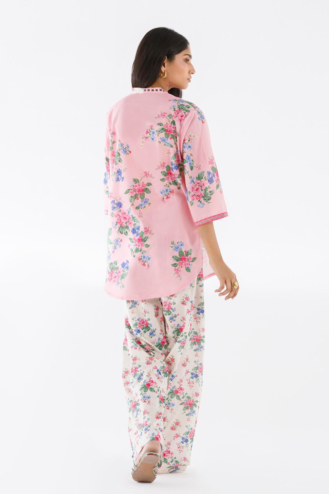 Lawn Pink Stitched Suit - Sana Safinaz