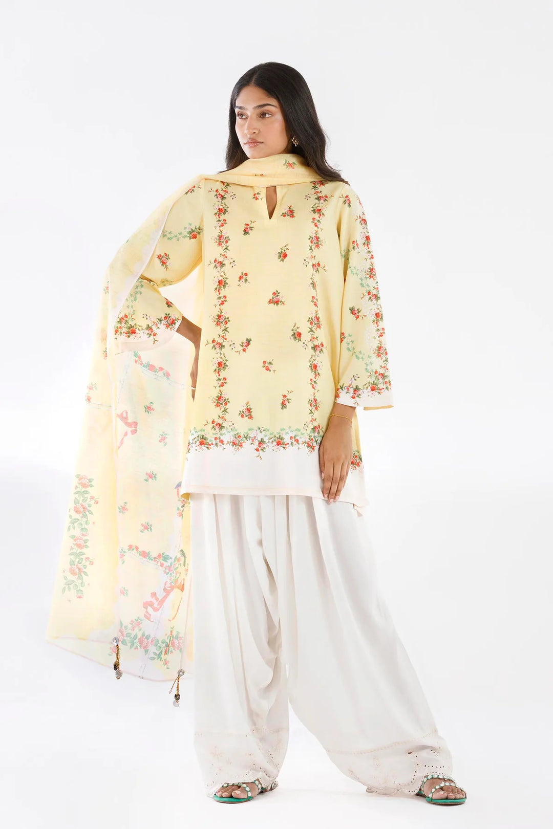 Lawn Multi Stitched Suit - Sana Safinaz