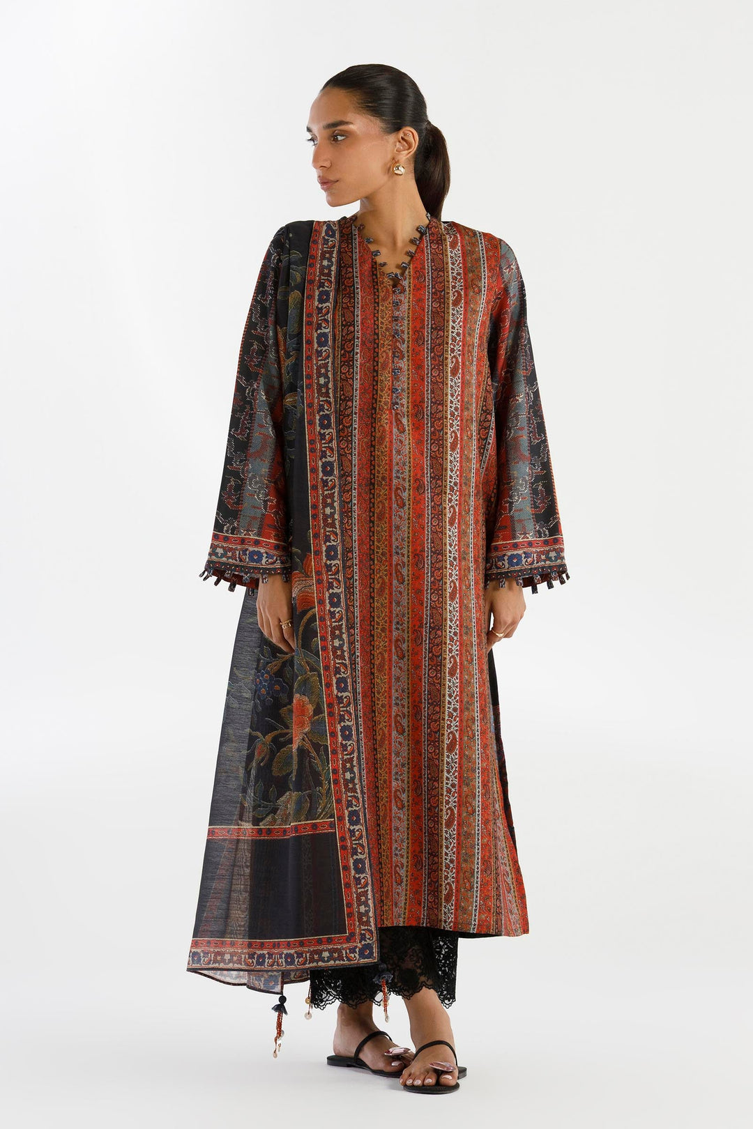 Lawn Multi Stitched Suit - Sana Safinaz