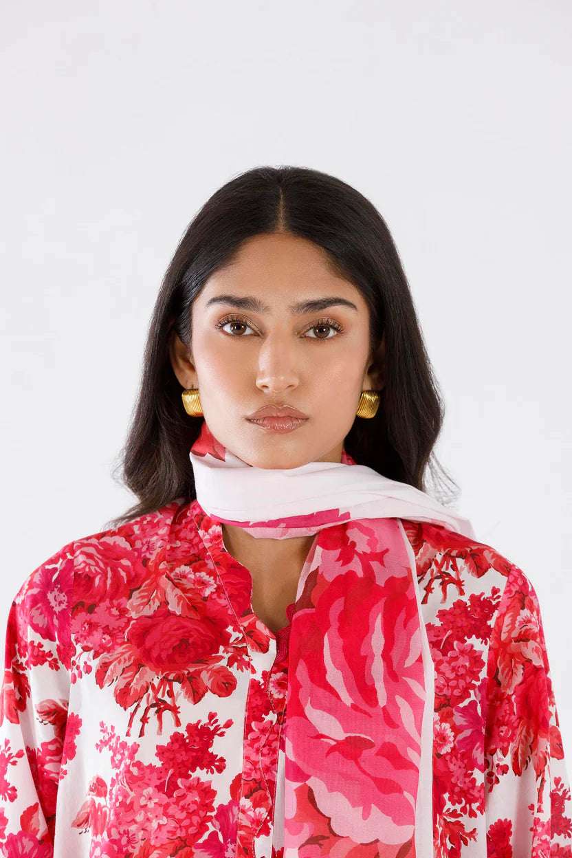 Lawn Shocking Pink Stitched Suit - Sana Safinaz