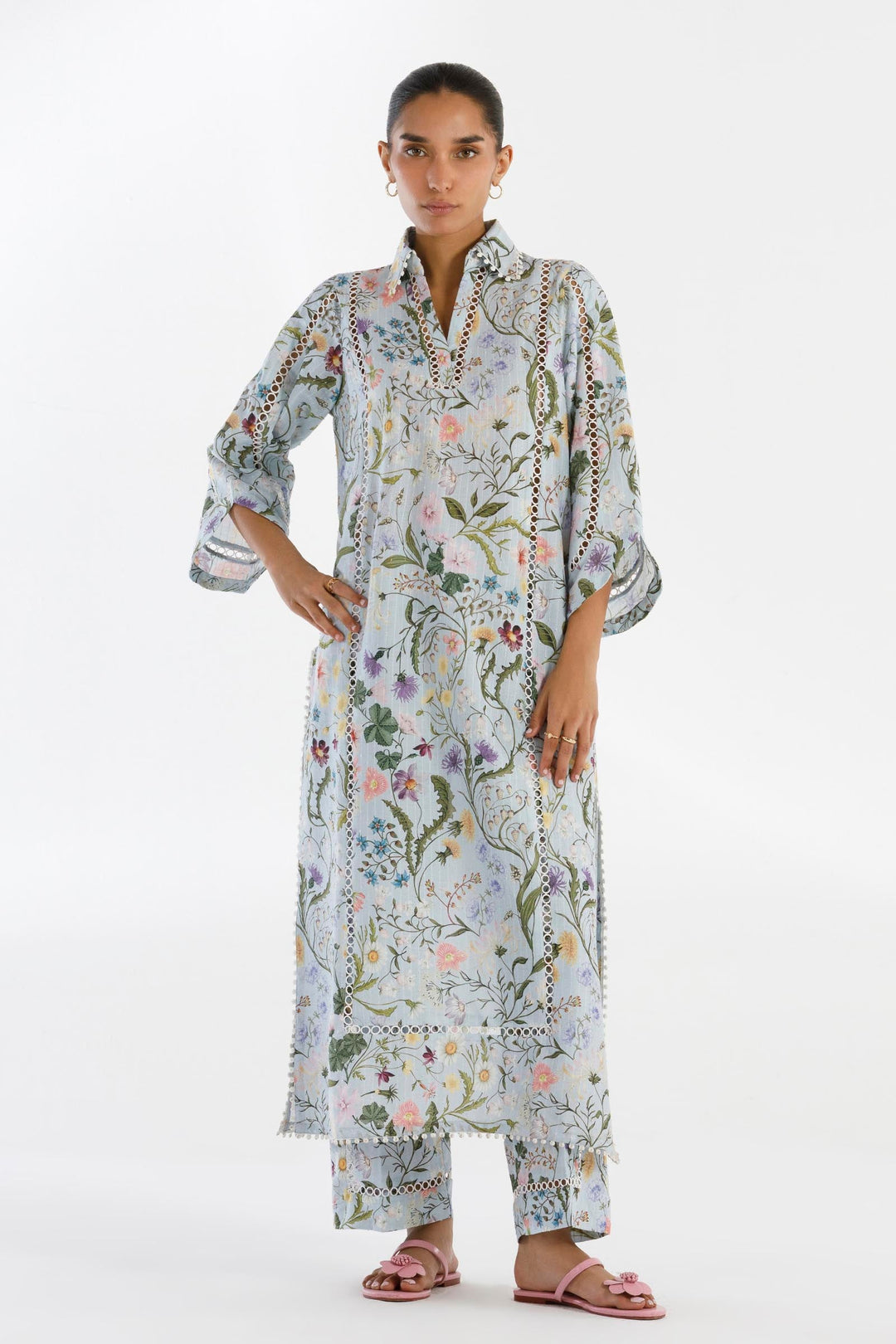 Lawn Grey Stitched Suit - Sana Safinaz