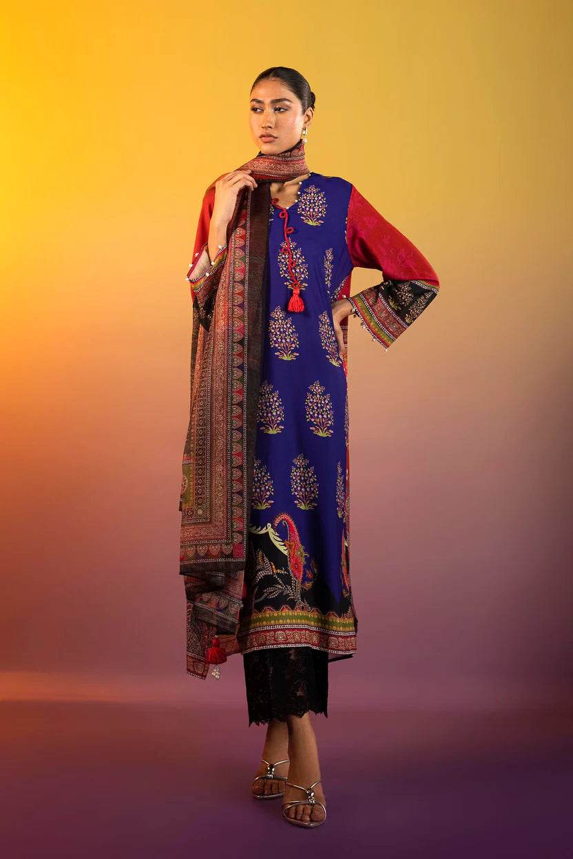 Satin Multi Stitched Suit - Sana Safinaz