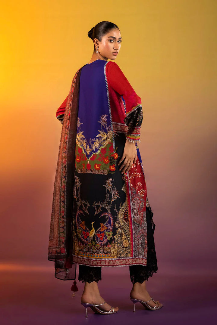 Satin Multi Stitched Suit - Sana Safinaz