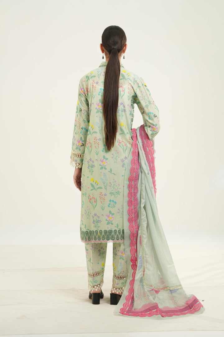 Sunlaced Green - Afrozeh Haze Summer Edit '26 Stitched