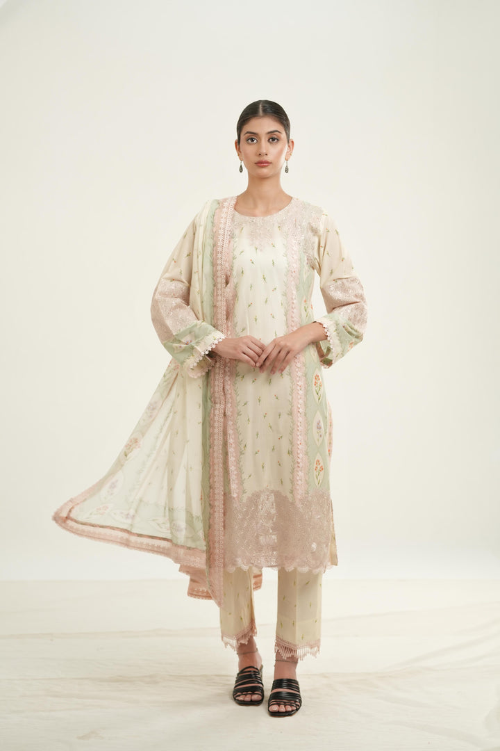 Sunnival Ivory - Afrozeh Haze Summer Edit '26 Stitched