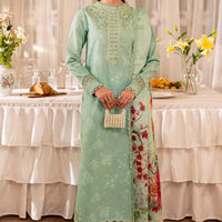 Sage - Farasha Seraya Stitched Lawn SS'24
