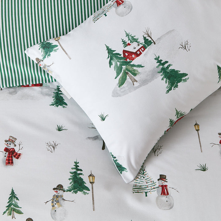 Vantona Essentials Snowmen Duvet Cover Set - Multi