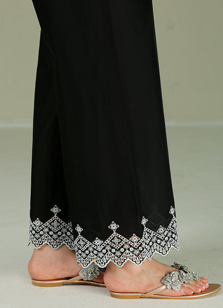 Pure Cotton Black Trouser - Image