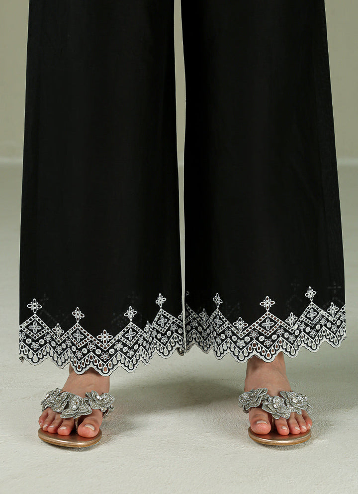 Pure Cotton Black Trouser - Image
