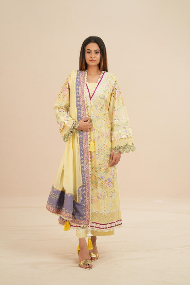 Telya - Suffuse Embroidered Lawn Stitched
