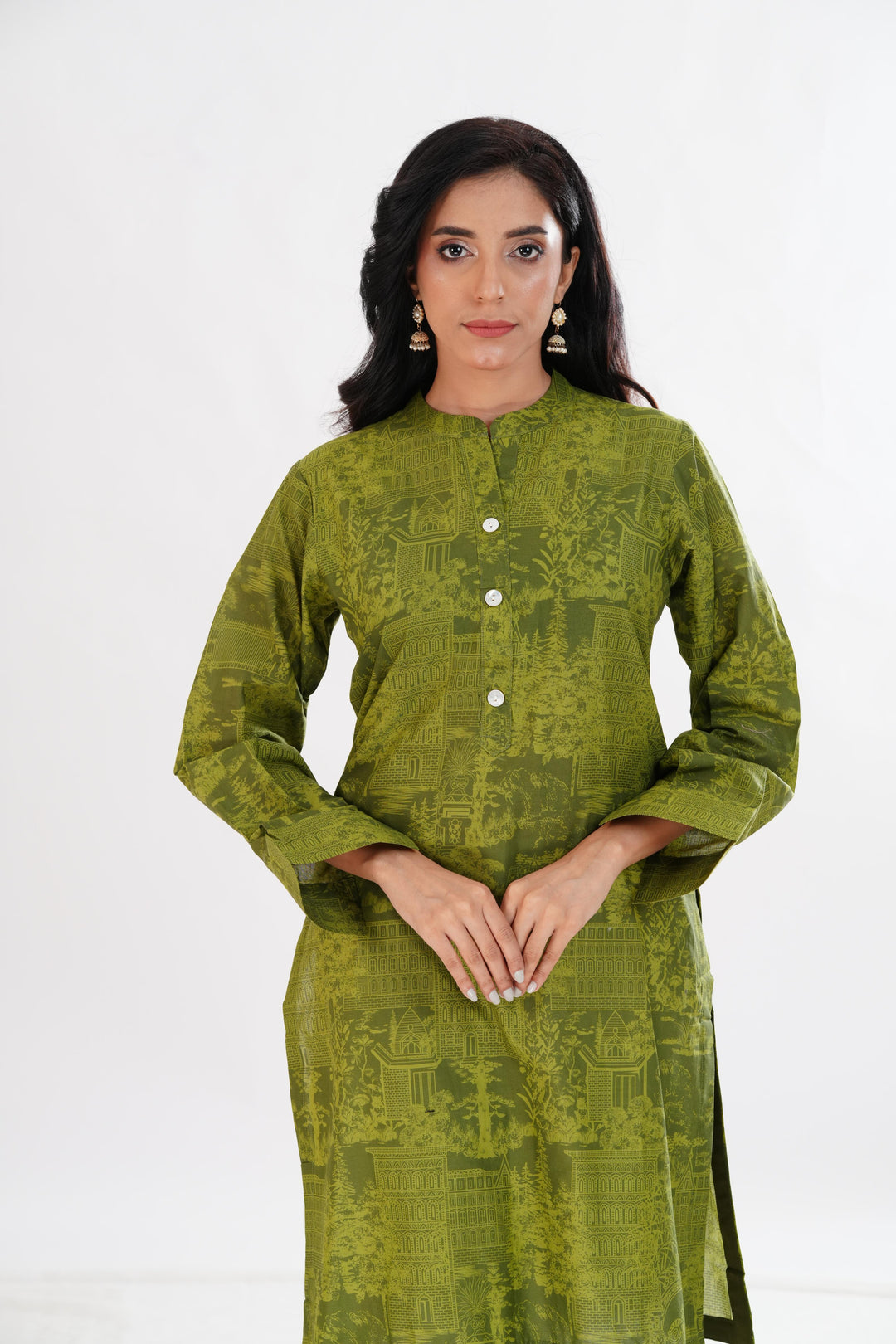 Lawn Green Kurti - Limelight