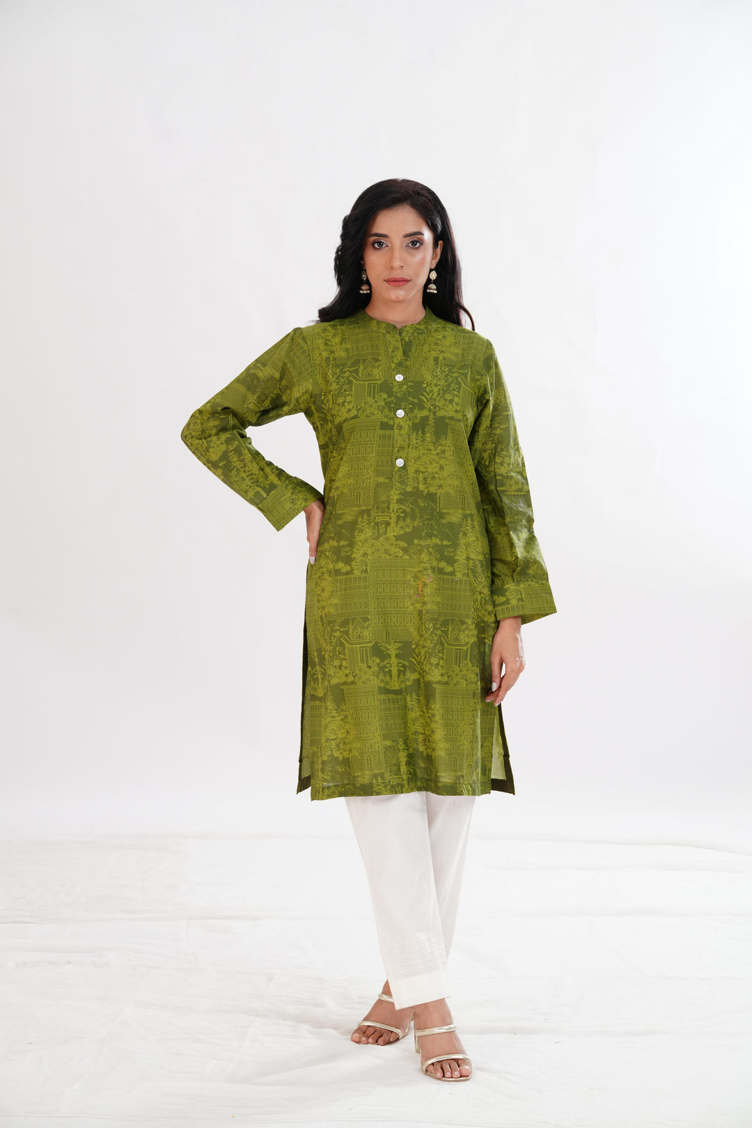 Lawn Green Kurti - Limelight