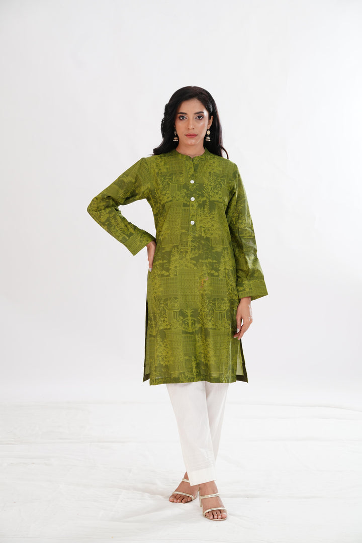 Lawn Green Kurti - Limelight