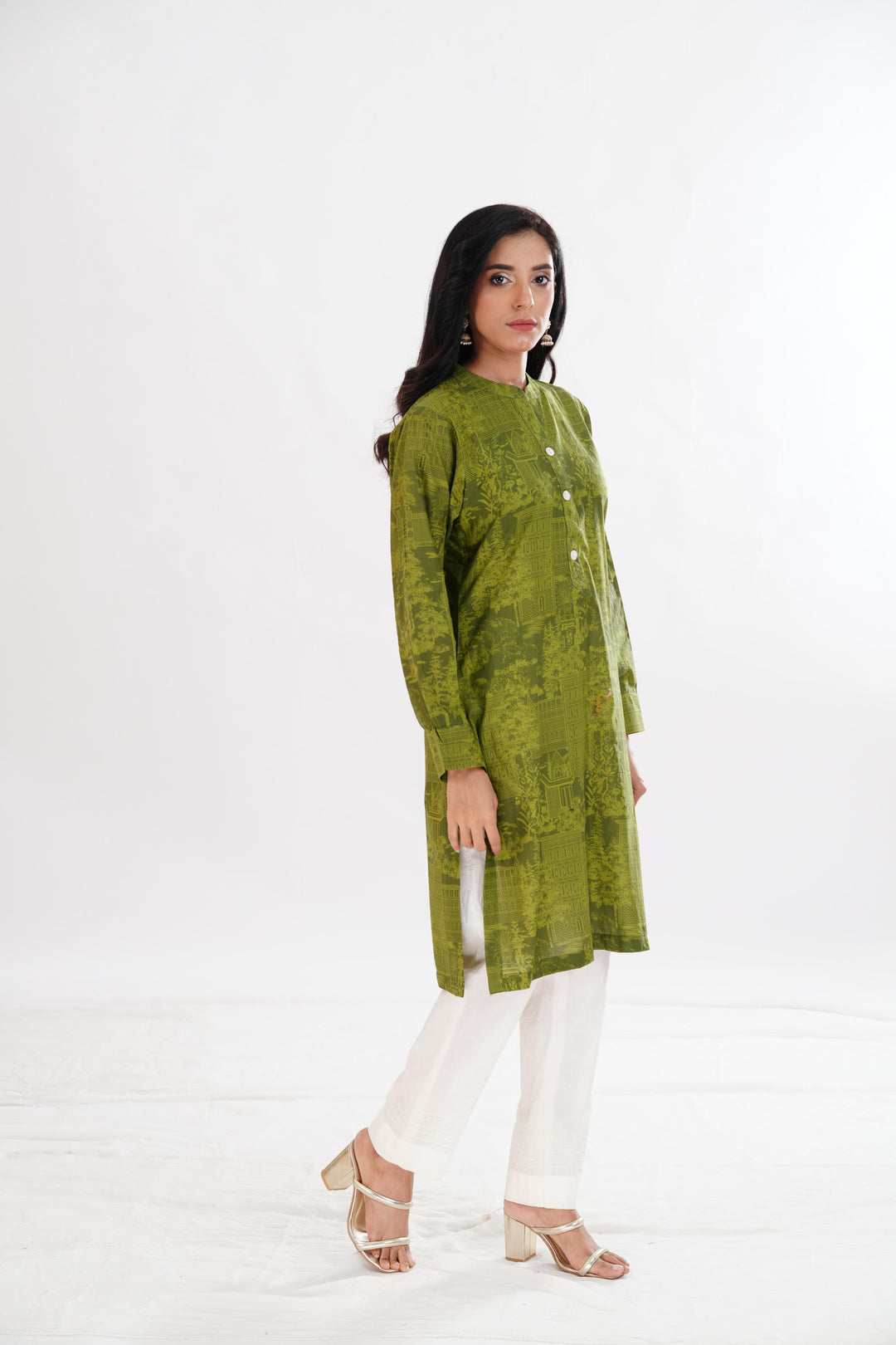 Lawn Green Kurti - Limelight