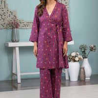 Lawn Purple Kurti - Limelight