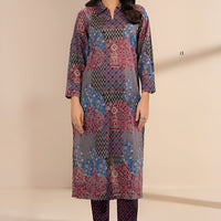 Lawn Blue Stitched Suit - Limelight